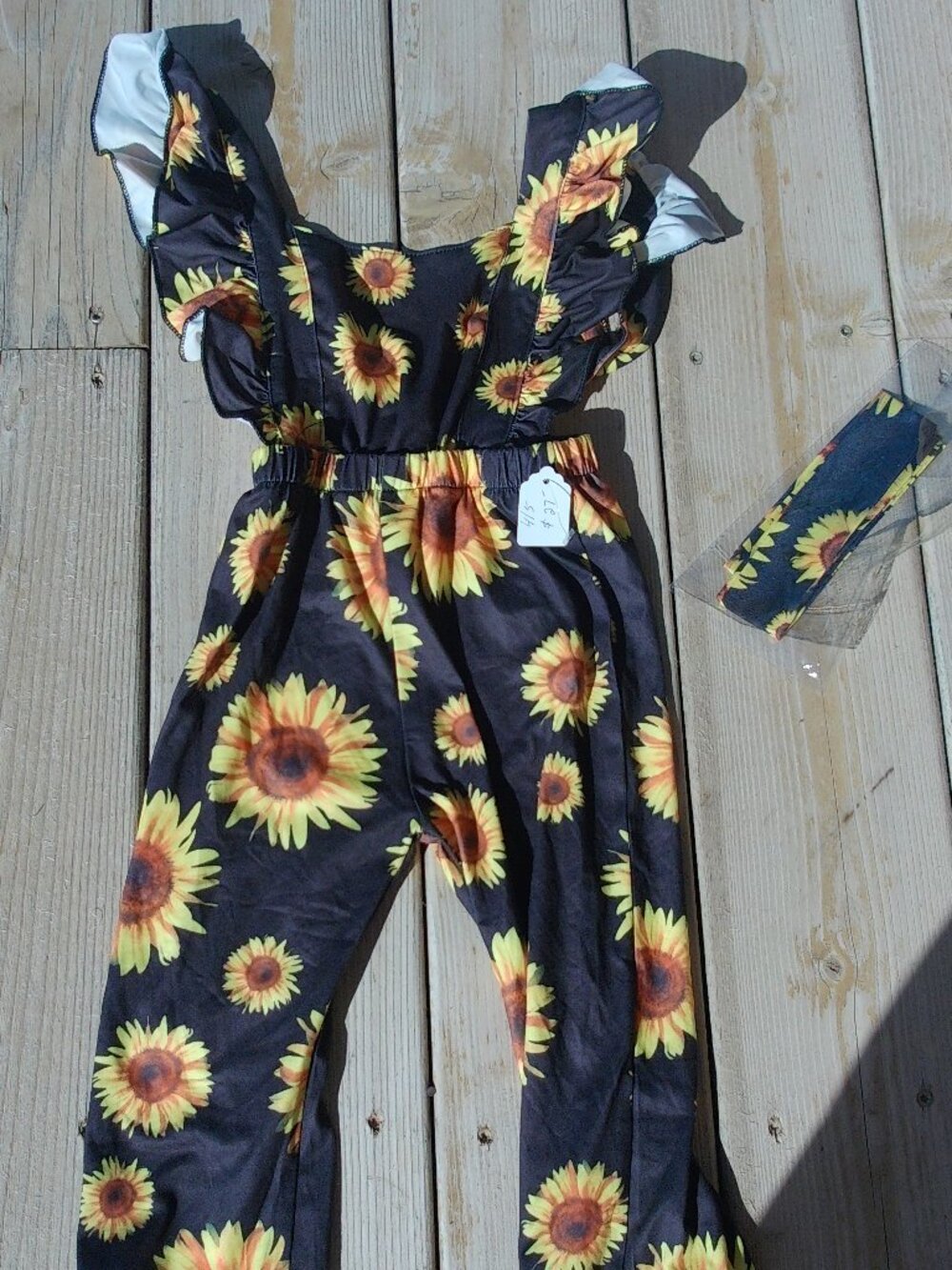 Sunflower Print Jumpsuit